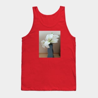 A white lily Tank Top